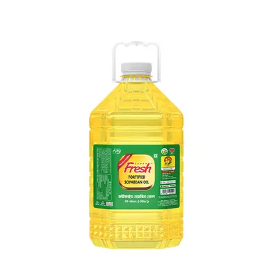 ৫ লিটার-ফ্রেশ ফর্টিফায়েড সয়াবিন তেল / Fresh Fortified Soyabean Oil-5 Ltr