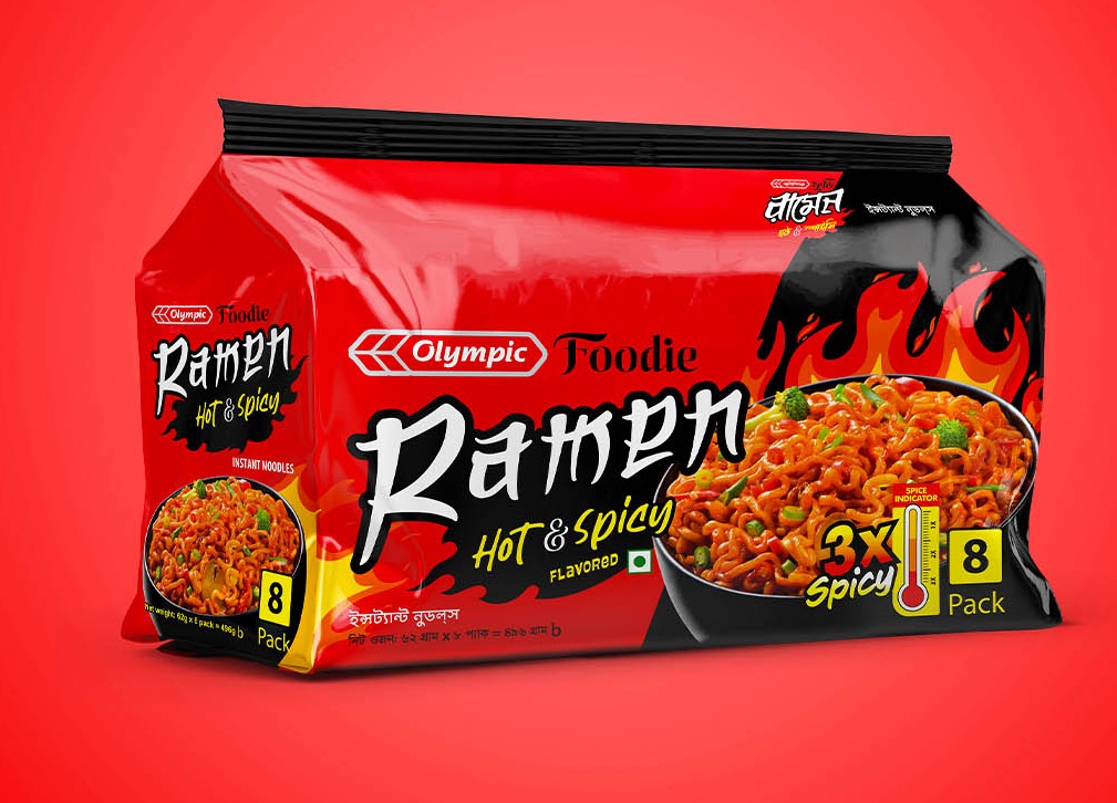 8 pack-Ramen Hot & spicy Noodles