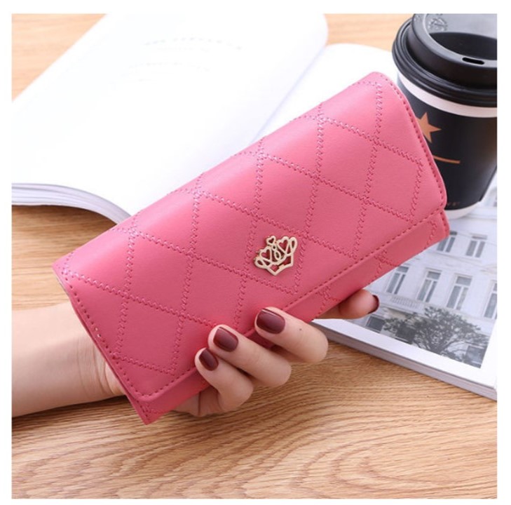 1pcs Women Ladies Leather Wallet Long Zip Purse Wallet