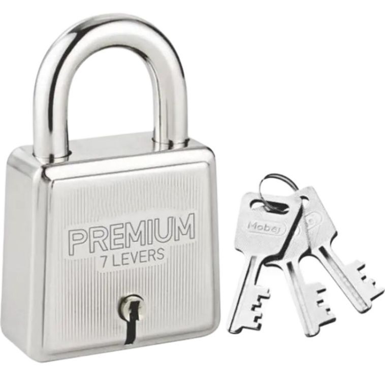 60mm Premium Tala/Lock 8 Levers 3 key Double Locking System Padlock big size Double castling steel Tala for Home and Office