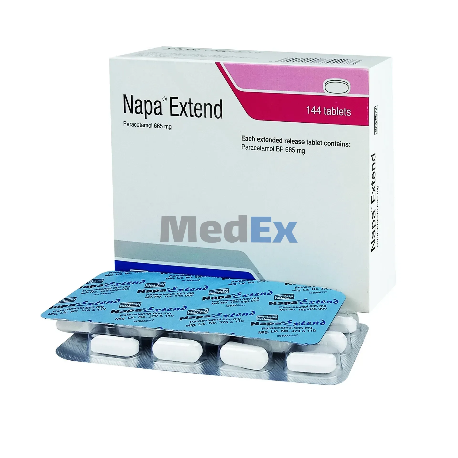 12's Strip-Napa Extend-665 mg Tablet